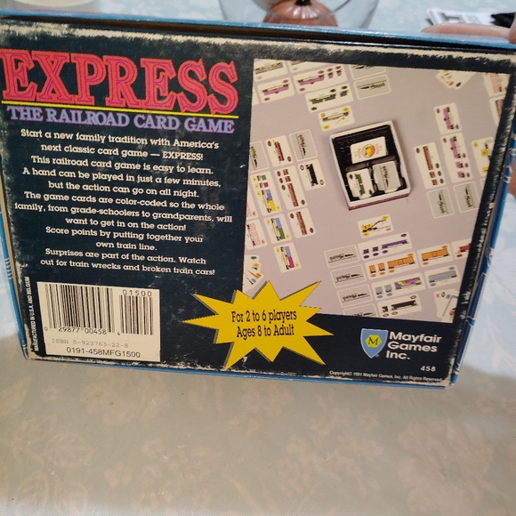 EXPRESS: The Railroad Card Game, 1991 Mayfair #458, Complete Train Building Game - Picture 3 of 8